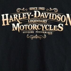 Harley-Davidson Black Short Sleeve Tee Legendary Men’s Large